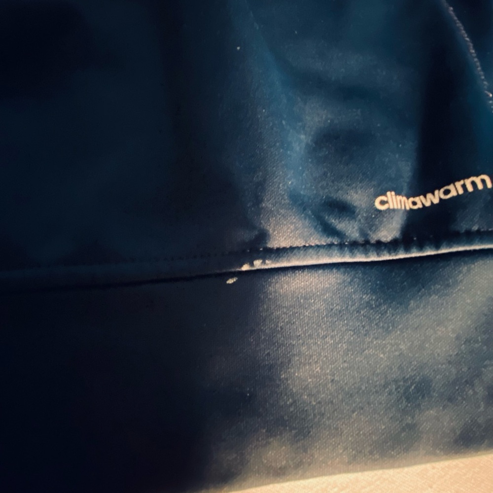 Adidas Men’s Climawarm Hoodie/Jacket size Medium color Navy Blue and Grey - Picture 12 of 15